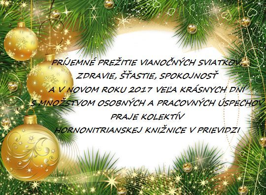 vianočný pozdrav z Prievidze